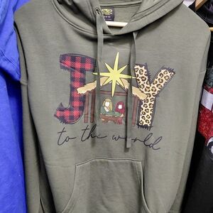 Green Joy Graphic Hoodie